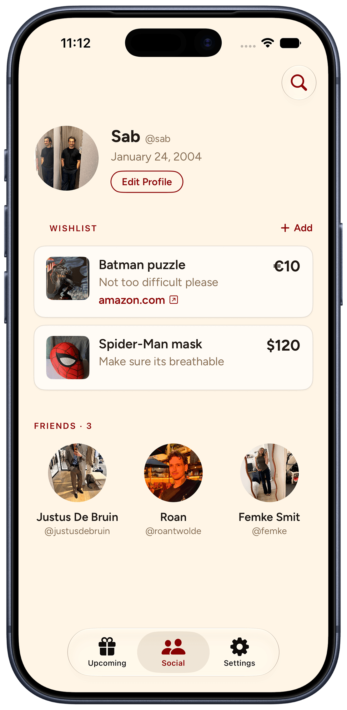 Presented app screenshot